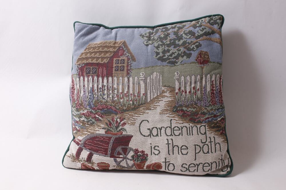 Gardening Throw Pillow 16" Tapestry Design by Riverdale ~ 260718-GW 355